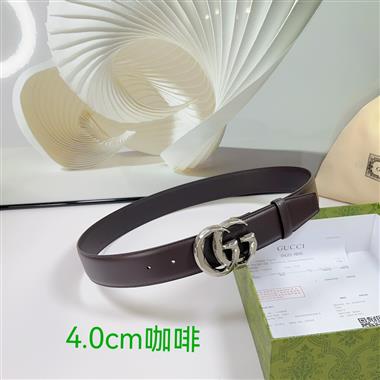 GUCCI  2024新款時尚皮帶  4.0CM