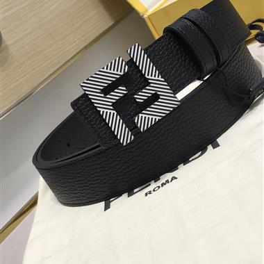 FENDI   2024新款時尚皮帶  3.5CM