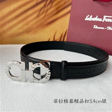 Ferragamo  2024新款時尚皮帶  3.5CM