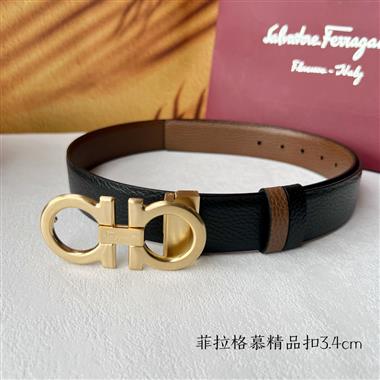 Ferragamo  2024新款時尚皮帶  3.5CM