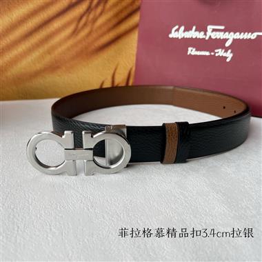 Ferragamo  2024新款時尚皮帶  3.5CM