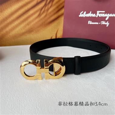 Ferragamo  2024新款時尚皮帶  3.5CM