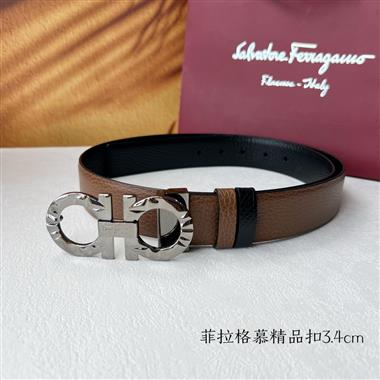 Ferragamo  2024新款時尚皮帶  3.5CM