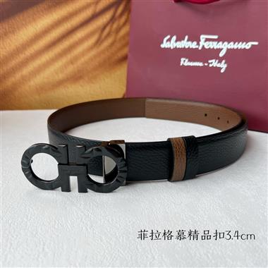 Ferragamo  2024新款時尚皮帶  3.5CM