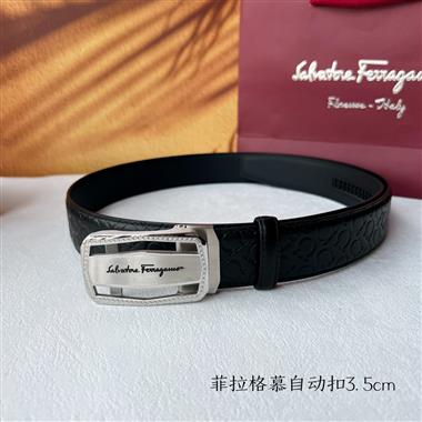 Ferragamo  2024新款時尚皮帶  3.5CM