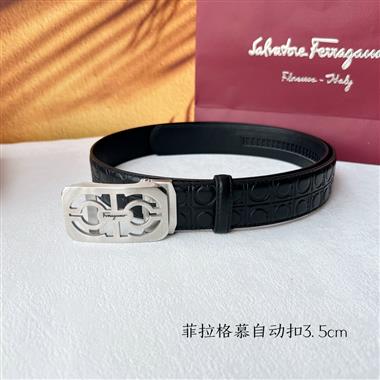 Ferragamo  2024新款時尚皮帶  3.5CM