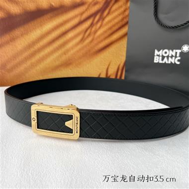 Montblanc   2024新款時尚皮帶  3.5CM