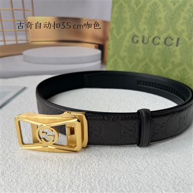 GUCCI   2024新款時尚皮帶  3.5CM