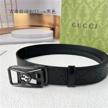 GUCCI   2024新款時尚皮帶  3.5CM