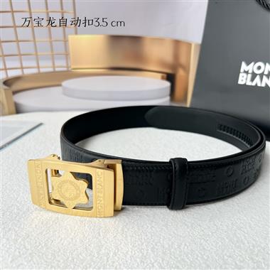 Montblanc    2024新款時尚皮帶  3.5CM