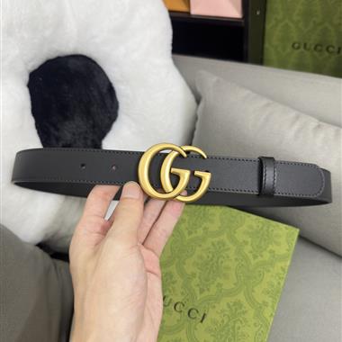 GUCCI   2024新款時尚皮帶  3.0CM