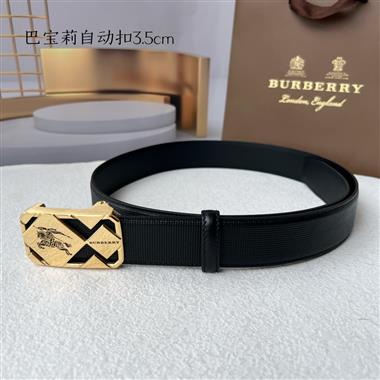 BURBERRY    2024新款時尚皮帶  3.5CM