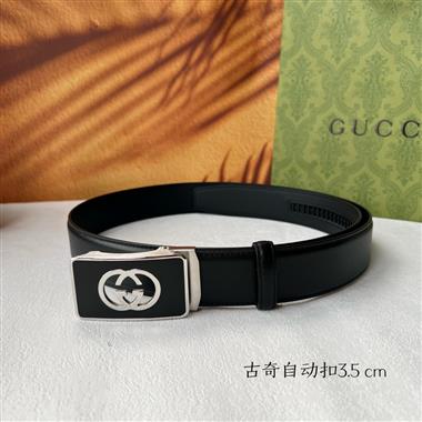 GUCCI   2024新款時尚皮帶  3.5CM