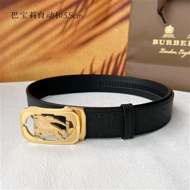 BURBERRY   2024新款時尚皮帶  3.5CM