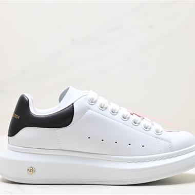 Alexander McQueen  Sole Leather Sneakers低幫時裝厚底休閑運動小白鞋