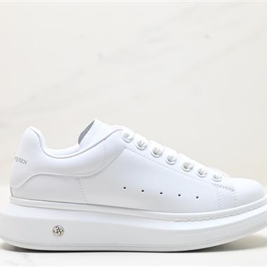 Alexander McQueen  Sole Leather Sneakers低幫時裝厚底休閑運動小白鞋