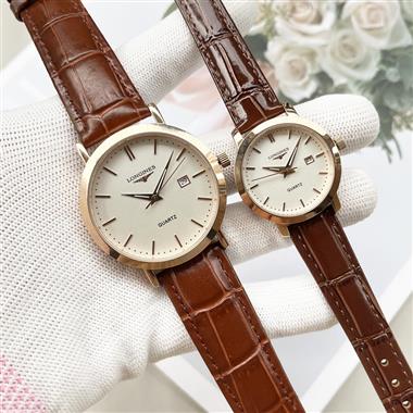 LONGINES   2024新款時尚休閒手錶  尺寸：男39MM 女29MM