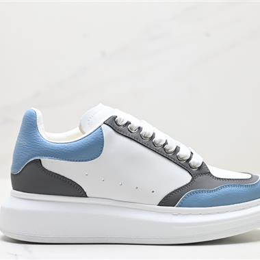 Alexander McQueen Sole Leather Sneakers低幫時裝厚底休閑運動小白鞋