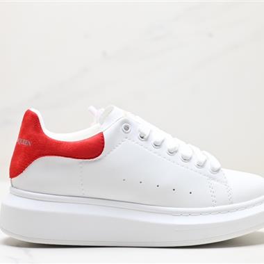 Alexander McQueen Sole Leather Sneakers低幫時裝厚底休閑運動小白鞋