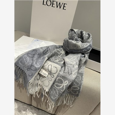 LOEWE  2024秋冬新款時尚圍巾 尺寸：180-40