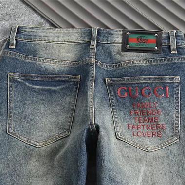 GUCCI   2024秋冬新款休閒牛仔褲