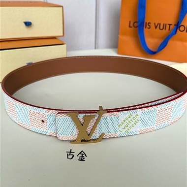 LOUIS VUITTON   2024新款時尚皮帶  4.0CM