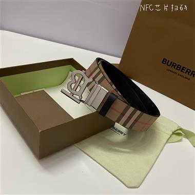 BURBERRY    2024新款時尚皮帶  3.4CM