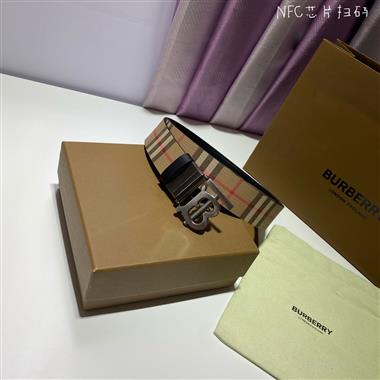 BURBERRY    2024新款時尚皮帶  3.4CM