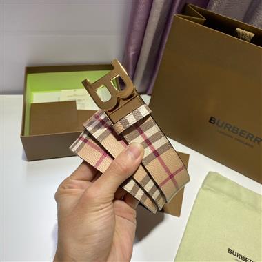 BURBERRY    2024新款時尚皮帶  3.5CM