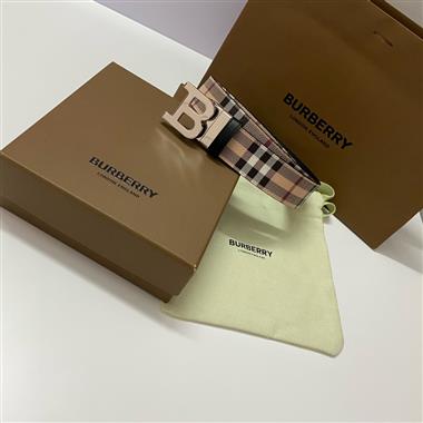 BURBERRY    2024新款時尚皮帶  3.4CM