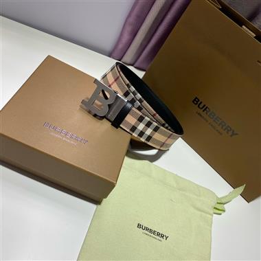 BURBERRY    2024新款時尚皮帶  3.4CM