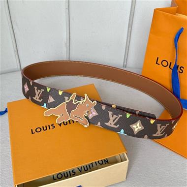 LOUIS VUITTON    2024新款時尚皮帶   4.0CM