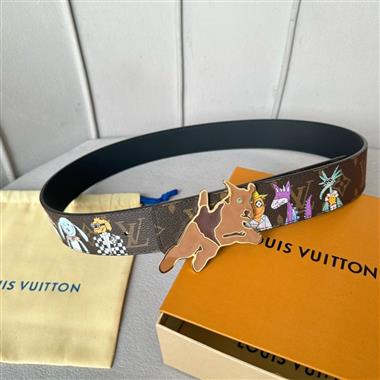 LOUIS VUITTON    2024新款時尚皮帶   4.0CM