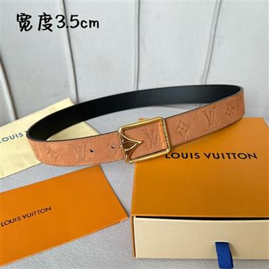 LOUIS VUITTON    2024新款時尚皮帶   3.5CM