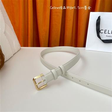 CELINE   2024新款時尚皮帶   2.5CM