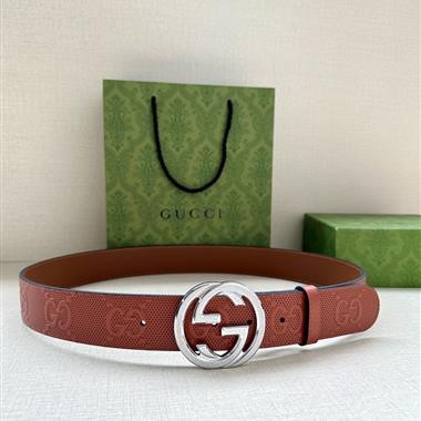 GUCCI    2024新款時尚皮帶   4.0CM