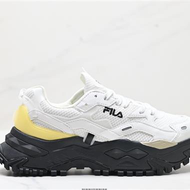 FILA FUSION  BIANCO 拼接減震防滑耐磨透氣 低幫 老爹鞋