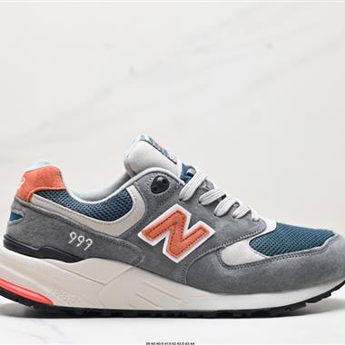 New Balance NB 999系列 圓頭系帶減震防滑透氣低幫跑步鞋