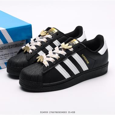 ADIDAS SUPERSTAR 三葉草經典貝殼頭系列 新款休閑板鞋