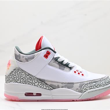 Nike Air Jordan 3 Retro皮革 潮流 防滑耐磨包裏性復古籃球鞋