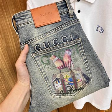 GUCCI   2024秋冬新款休閒牛仔褲