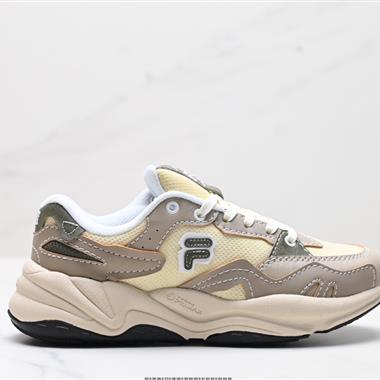 FILA  FUSION Flash 復古潮流防滑耐磨 低幫休閑跑步鞋