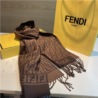 FENDI  2024秋冬新款時尚圍巾 尺寸：180-30