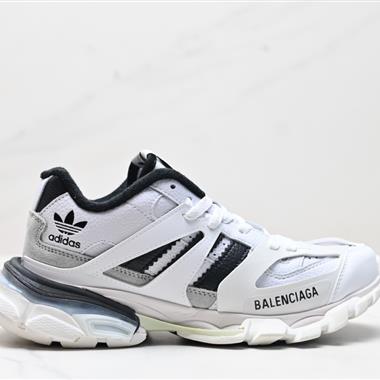 Adidas originals x Balenciaga  Track Forum圓頭系帶 防滑 低幫 老爹鞋