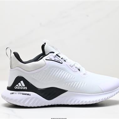 Adidas Alphabounce 阿爾法高彈馬牌鯊魚鰓紋大底休閑運動慢跑鞋