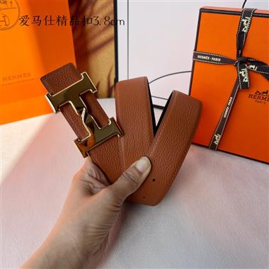 HERMES   2024新款時尚皮帶 3.8CM