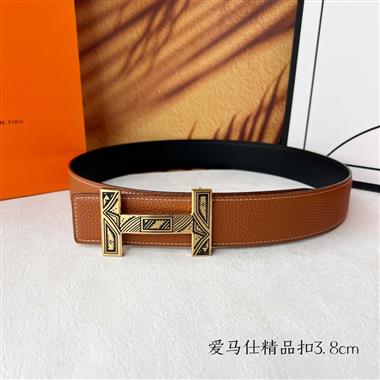 HERMES   2024新款時尚皮帶 3.8CM