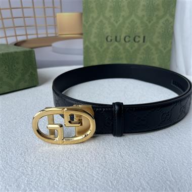 GUCCI    2024新款時尚皮帶  3.5CM