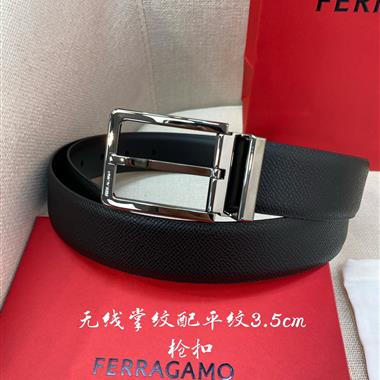 Ferragamo   2024新款時尚皮帶  3.5CM