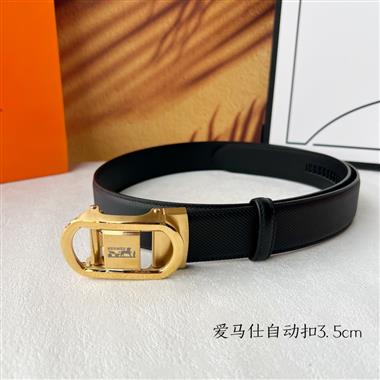 HERMES   2024新款時尚皮帶  3.5CM